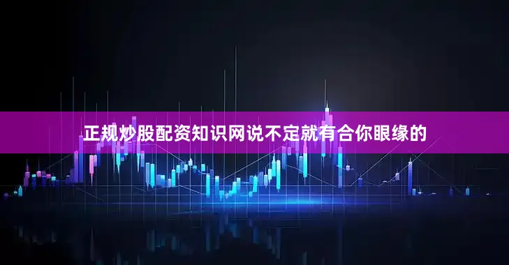 正规炒股配资知识网说不定就有合你眼缘的